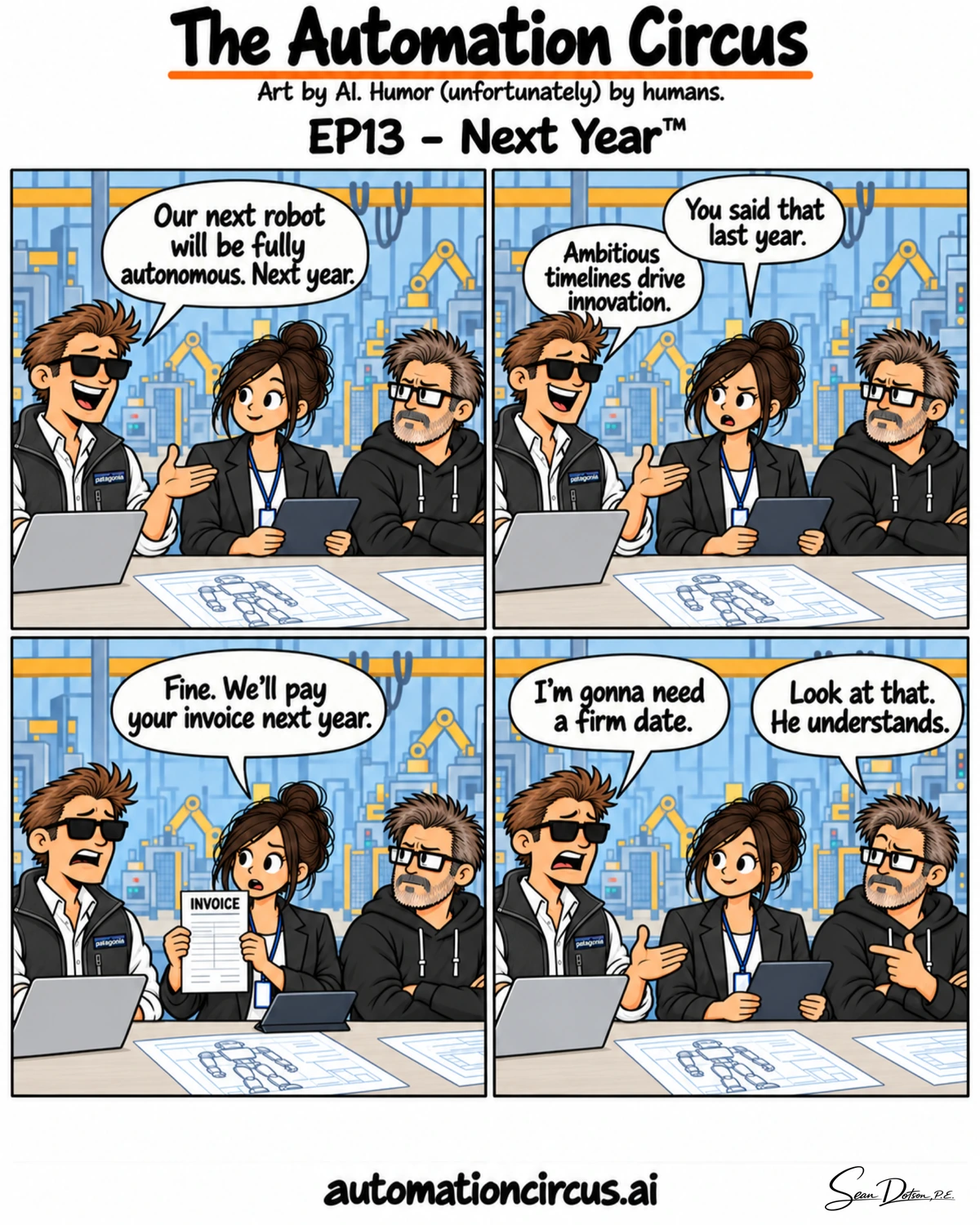 EP13 — Next Year™. Complete four-panel strip.
